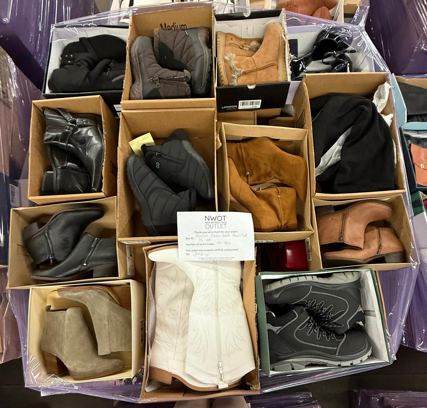 Premium Shoes | Boots Assorted  | 97 pairs | Pallets # PS-28