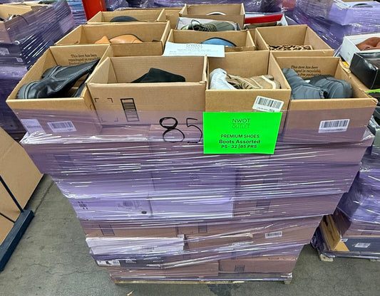 Premium Shoes | Boots Assorted  | 85 pairs | Pallets # PS-32