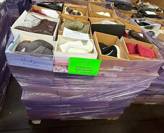 Premium Shoes | Boots Assorted  | 86 pairs | Pallets # PS-36