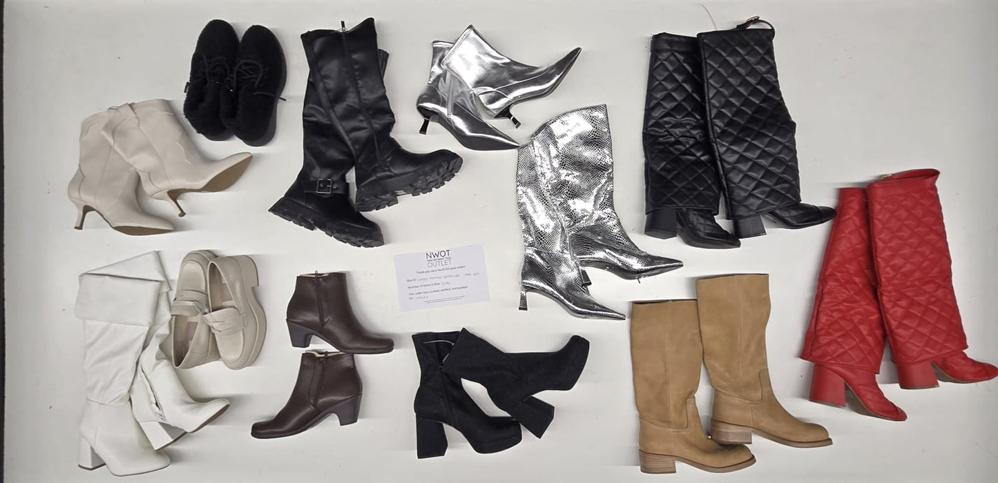 Luxury Fashion Retailer | Assorted Footwear | 12 pairs | Small Box# SMA-204