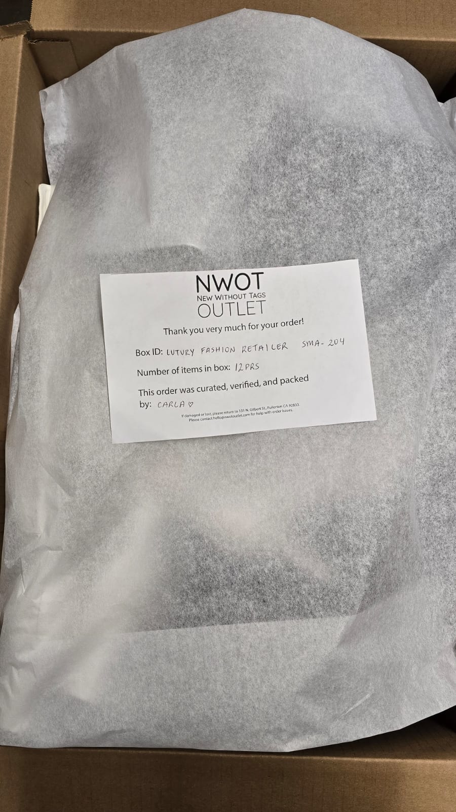 Luxury Fashion Retailer | Assorted Footwear | 12 pairs | Small Box# SMA-204