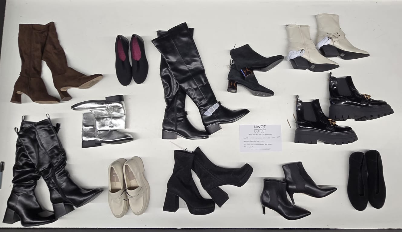 Luxury Fashion Retailer | Assorted Footwear | 12 pairs | Small Box# SMA-213