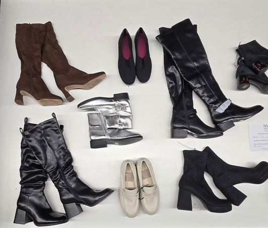 Luxury Fashion Retailer | Assorted Footwear | 12 pairs | Small Box# SMA-213