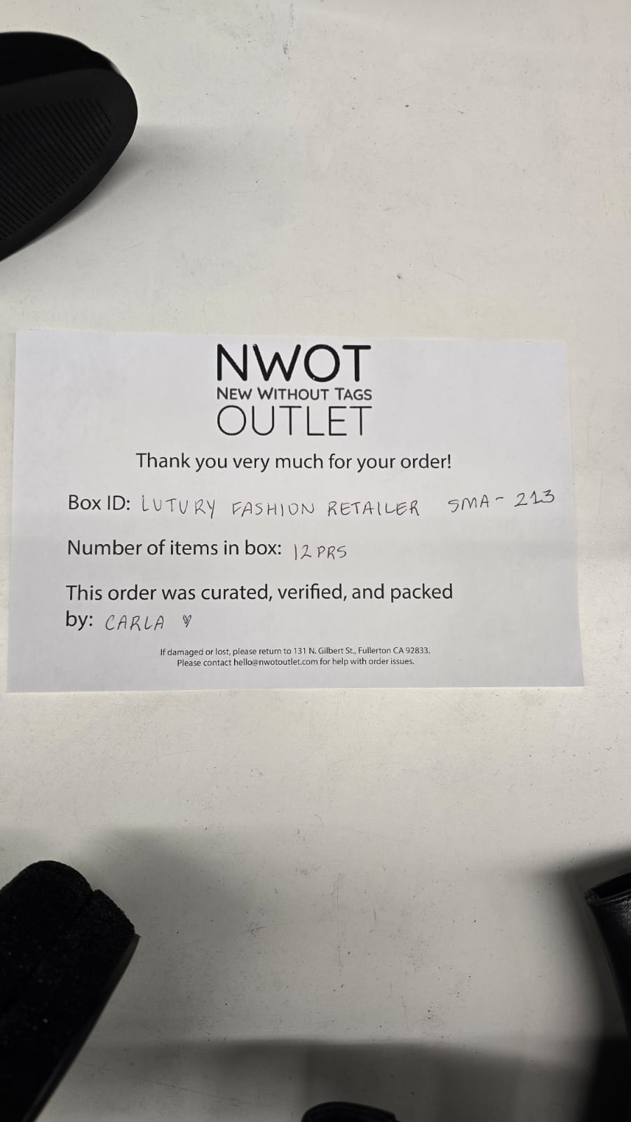 Luxury Fashion Retailer | Assorted Footwear | 12 pairs | Small Box# SMA-213