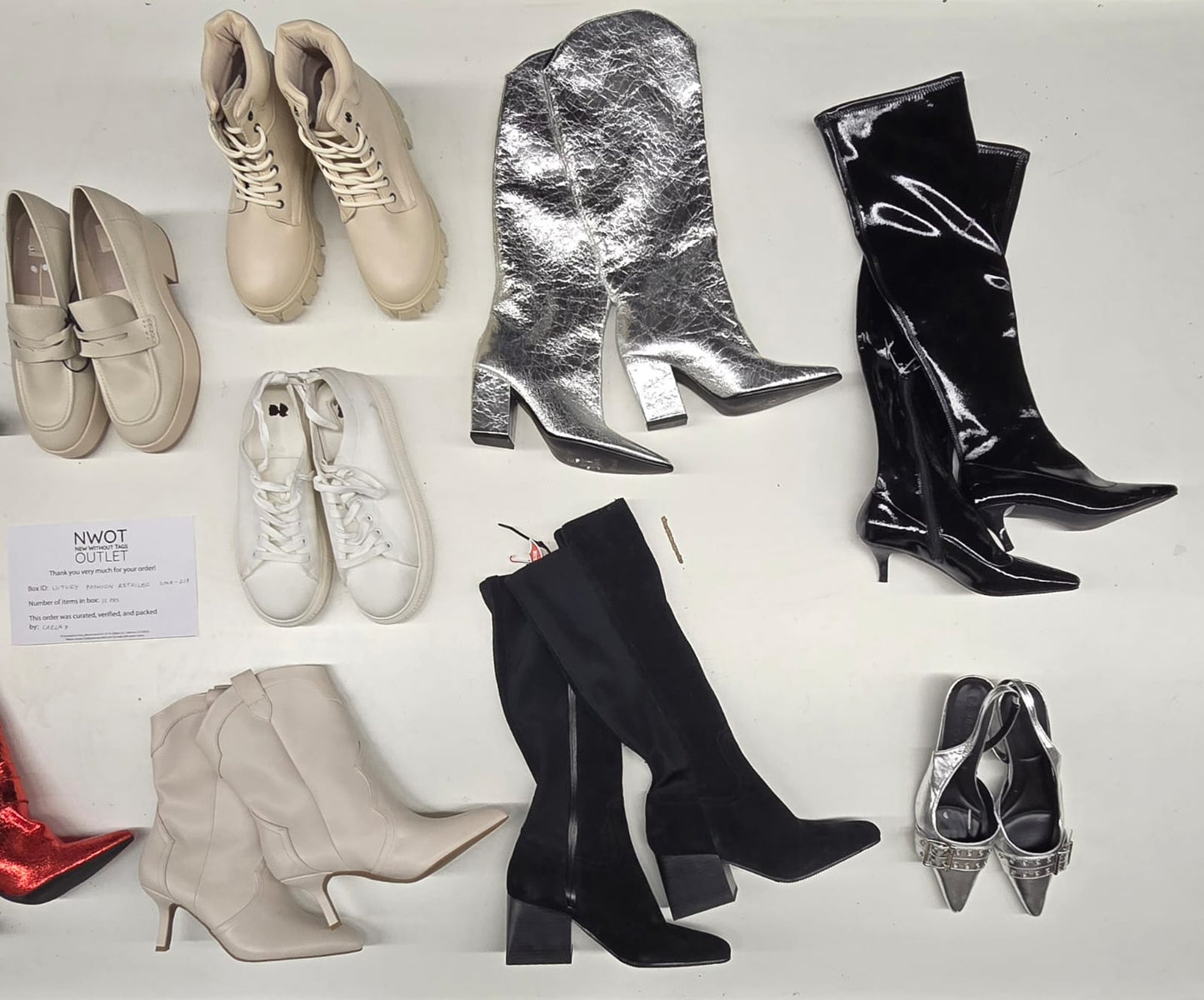 Luxury Fashion Retailer | Assorted Footwear | 12 pairs | Small Box# SMA-217