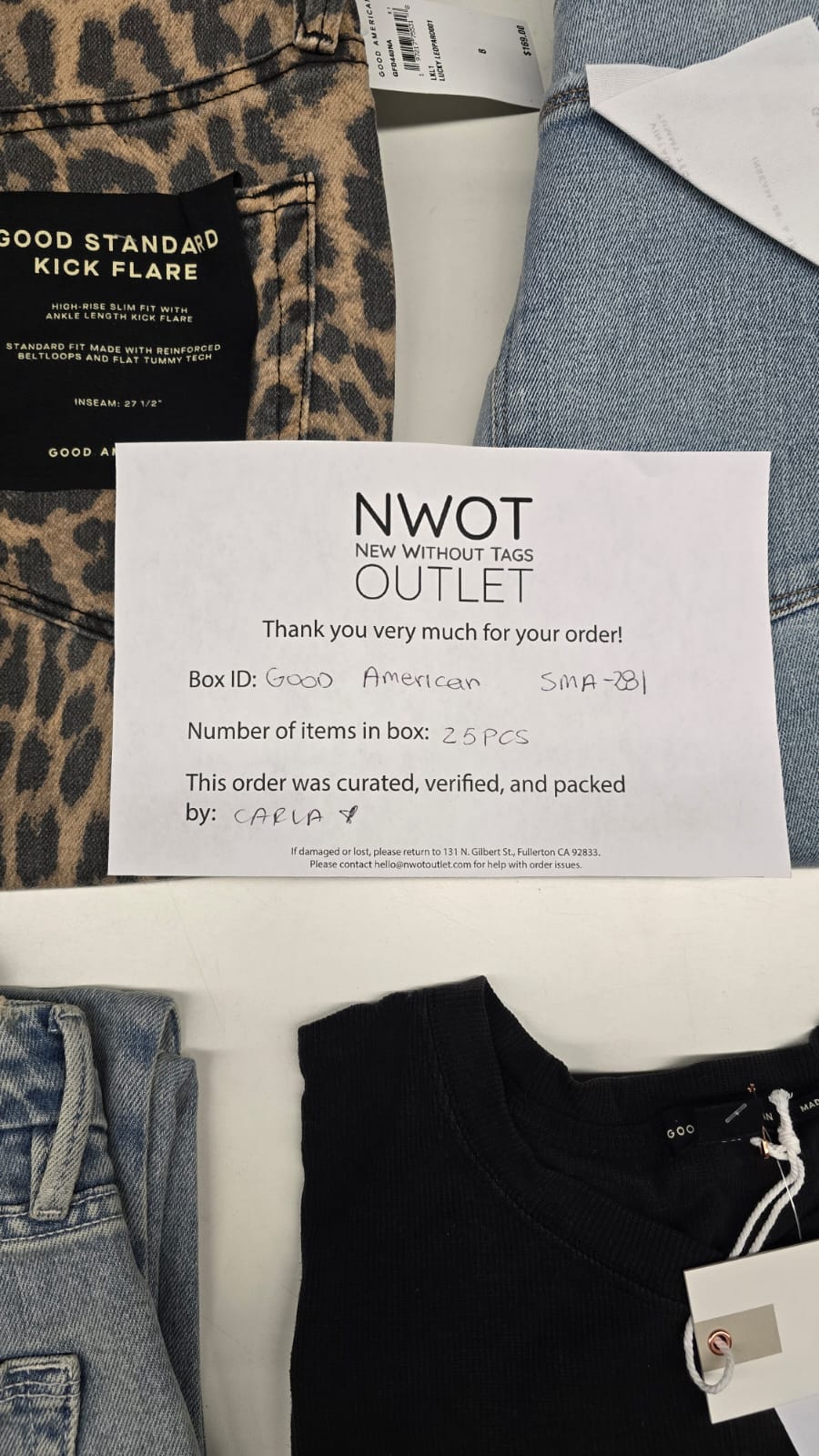 Good American | Assorted Women's Apparel | 25 Pieces | SMALL BOX # SMA-281