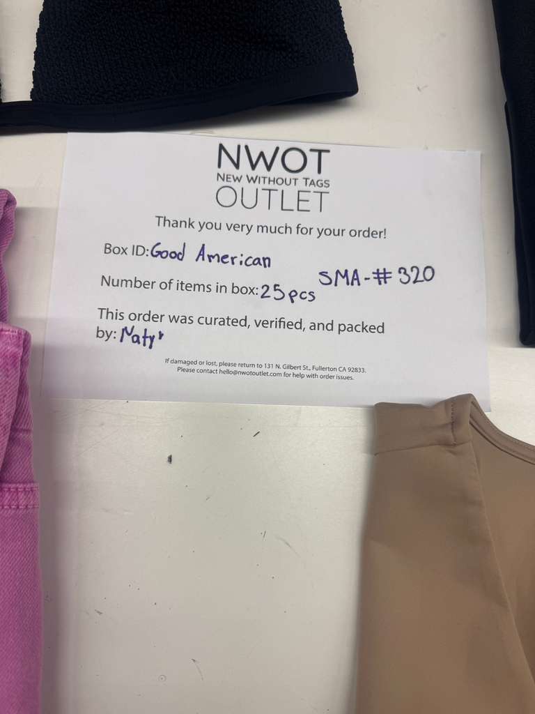 Good American | Assorted Women's Apparel | 25 Pieces | SMALL BOX # SMA-320