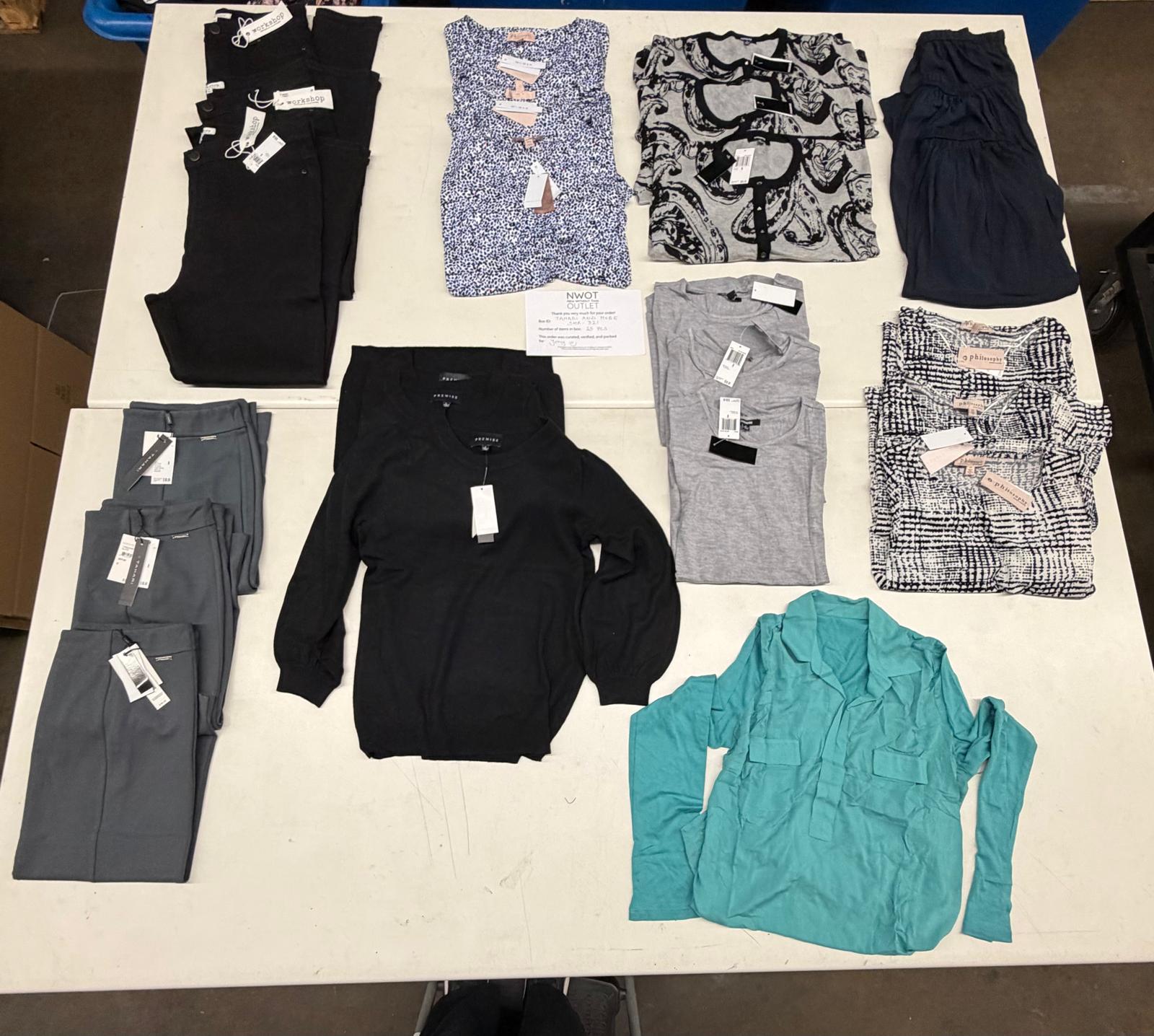 Tahari and more | Assorted Women's Apparel | 25 Pieces | New with Tag |Small box #SMA-321