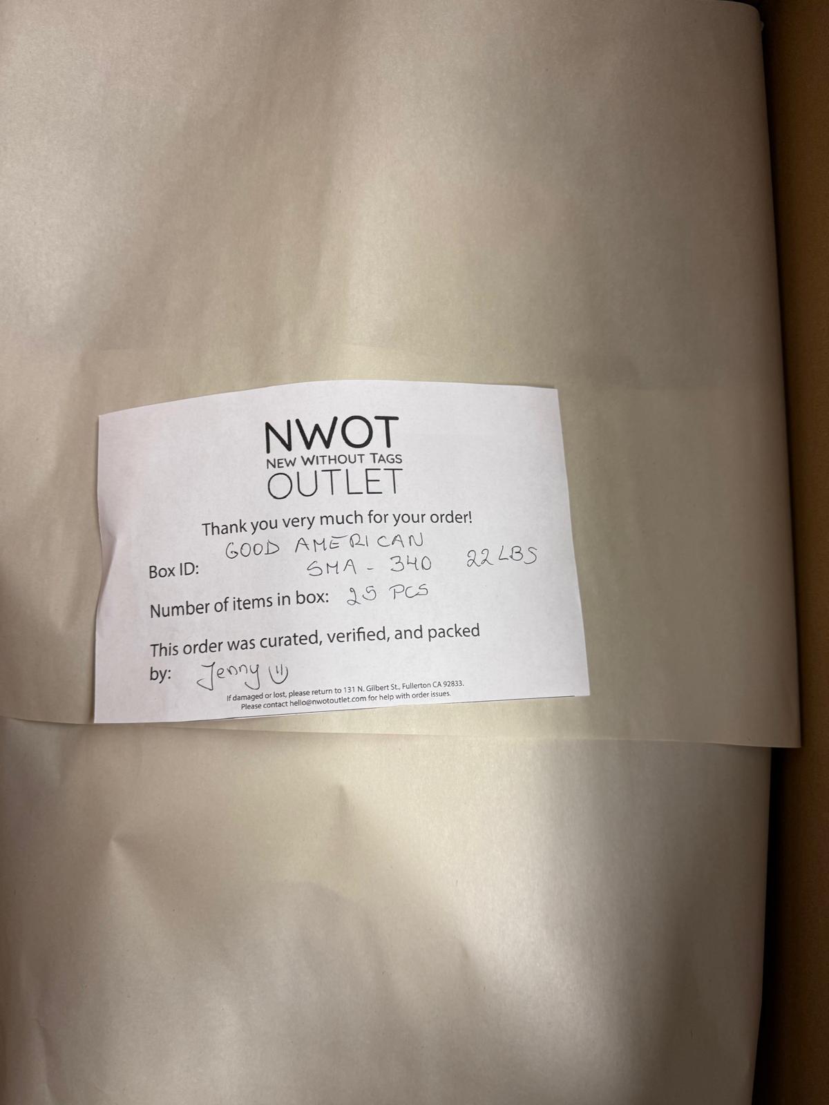 Good American | Assorted Women's Apparel | 25 Pieces | SMALL BOX # SMA-340