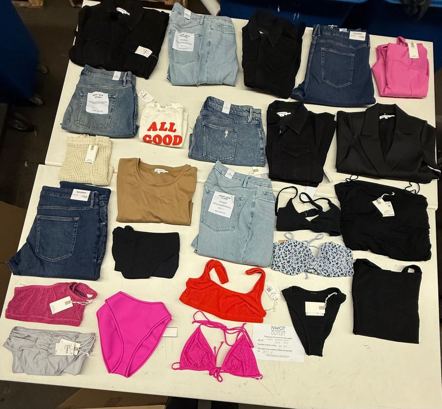 Good American | Assorted Women's Apparel | 25 Pieces | SMALL BOX # SMA-341