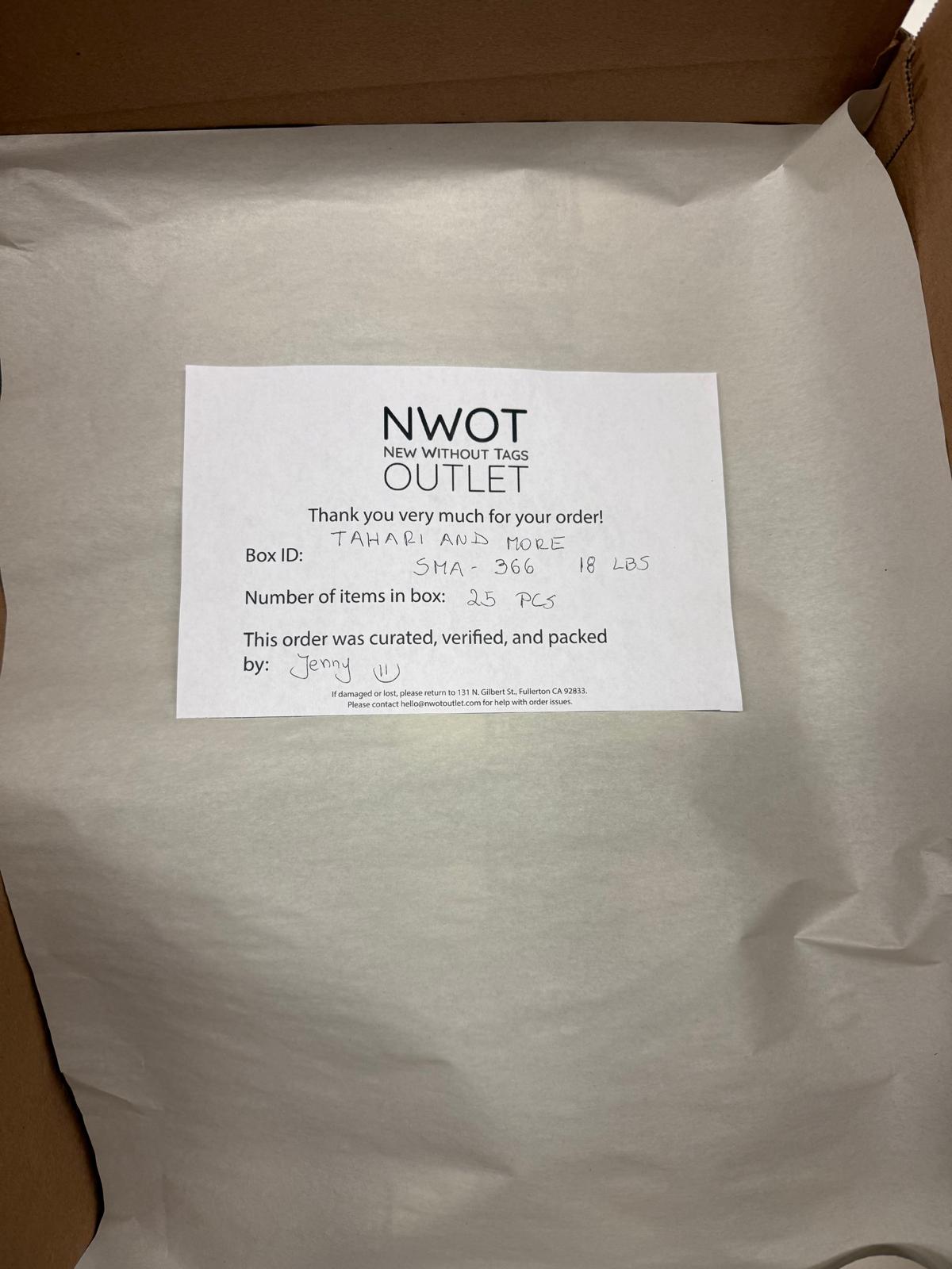 Tahari and more | Assorted  Apparel | 25 Pieces | New with Tag |Small box #SMA-366