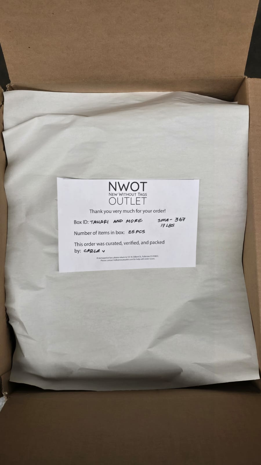 Tahari and more | Assorted  Apparel | 25 Pieces | New with Tag |Small box #SMA-367