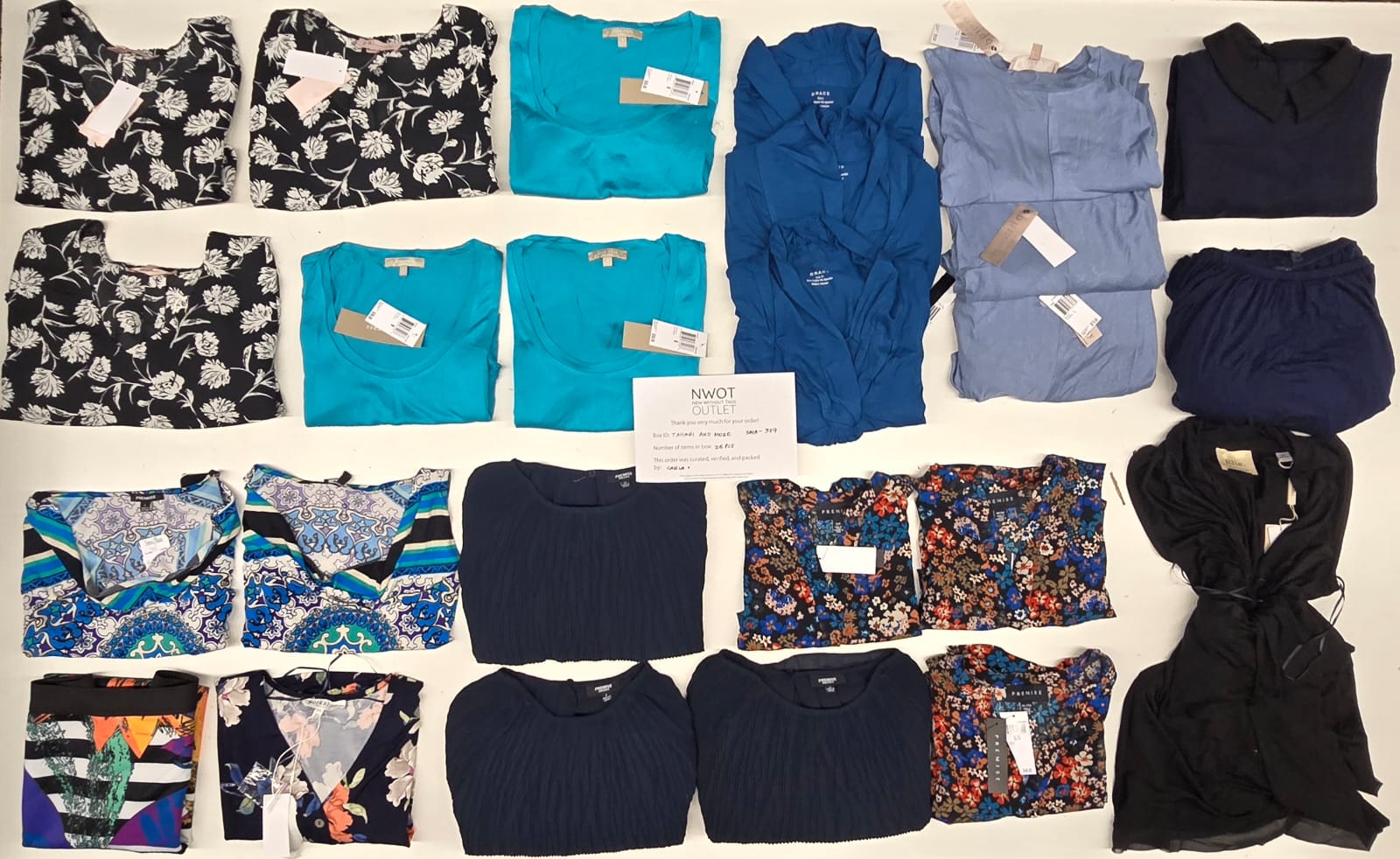 Tahari and more | Assorted Women's Apparel | 25 Pieces | New with Tag |Small box #SMA-379