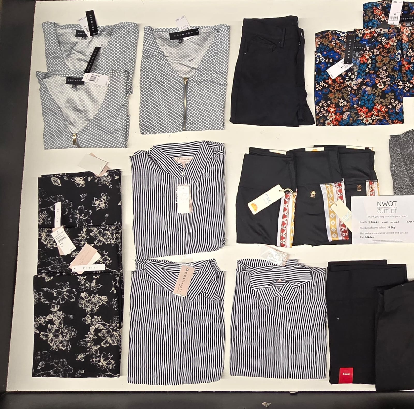 Tahari and more | Assorted  Apparel | 25 Pieces | New with Tag |Small box #SMA-391