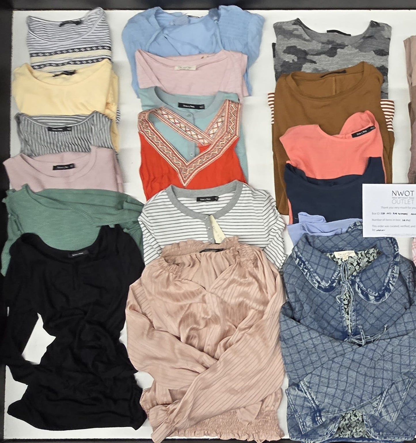 Doe And Rae | Women Assorted Apparel | 25 Pieces | Small Box# SMA-427