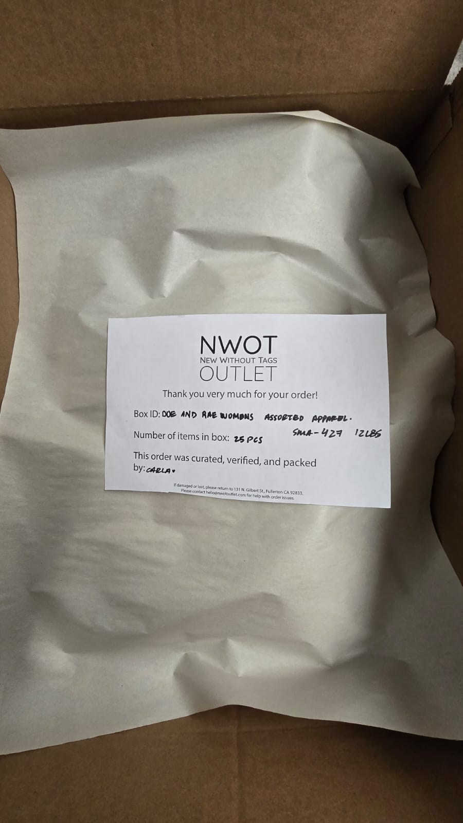 Doe And Rae | Women Assorted Apparel | 25 Pieces | Small Box# SMA-427