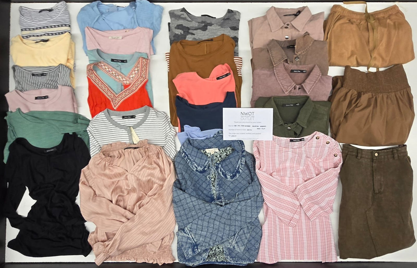 Doe And Rae | Women Assorted Apparel | 25 Pieces | Small Box# SMA-427