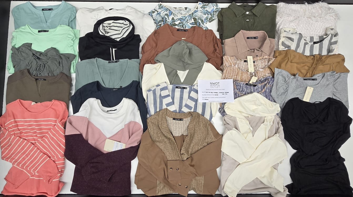 Doe And Rae | Women Assorted Apparel | 25 Pieces | Small Box# SMA-430