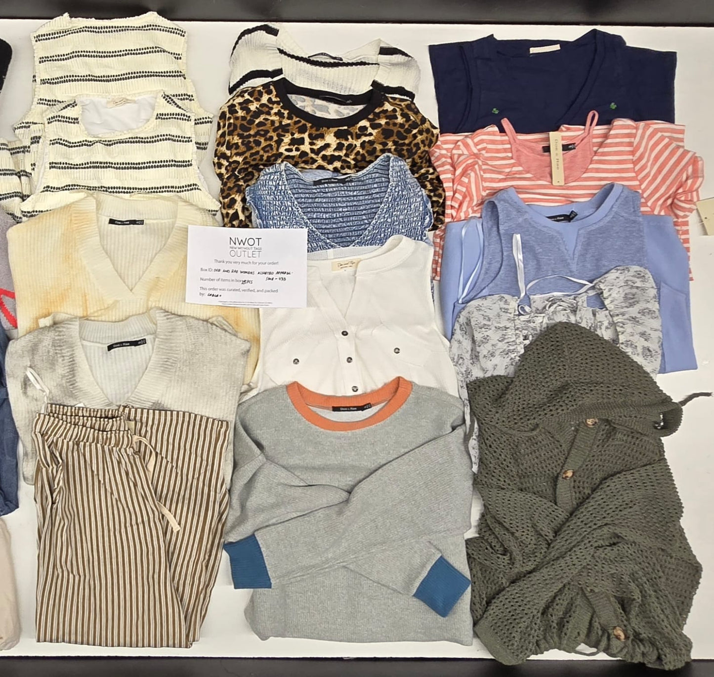 Doe And Rae | Women Assorted Apparel | 25 Pieces | Small Box# SMA-433