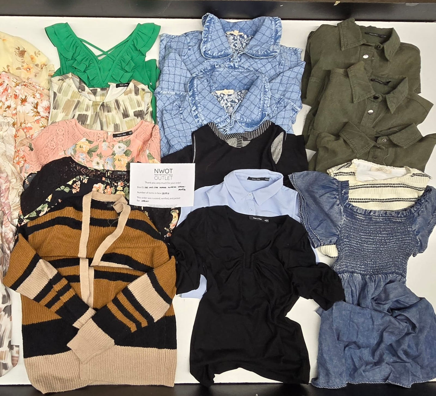 Doe And Rae | Women Assorted Apparel | 25 Pieces | Small Box# SMA-436