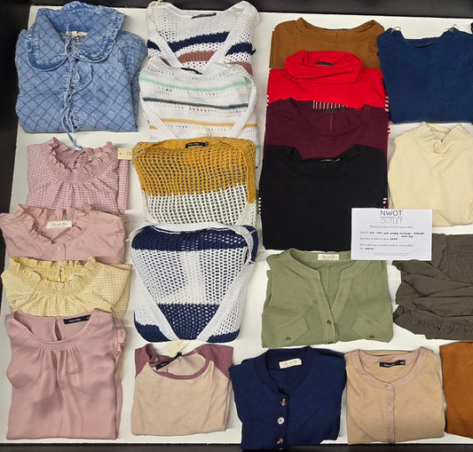 Doe And Rae | Women Assorted Apparel | 25 Pieces | Small Box# SMA-418