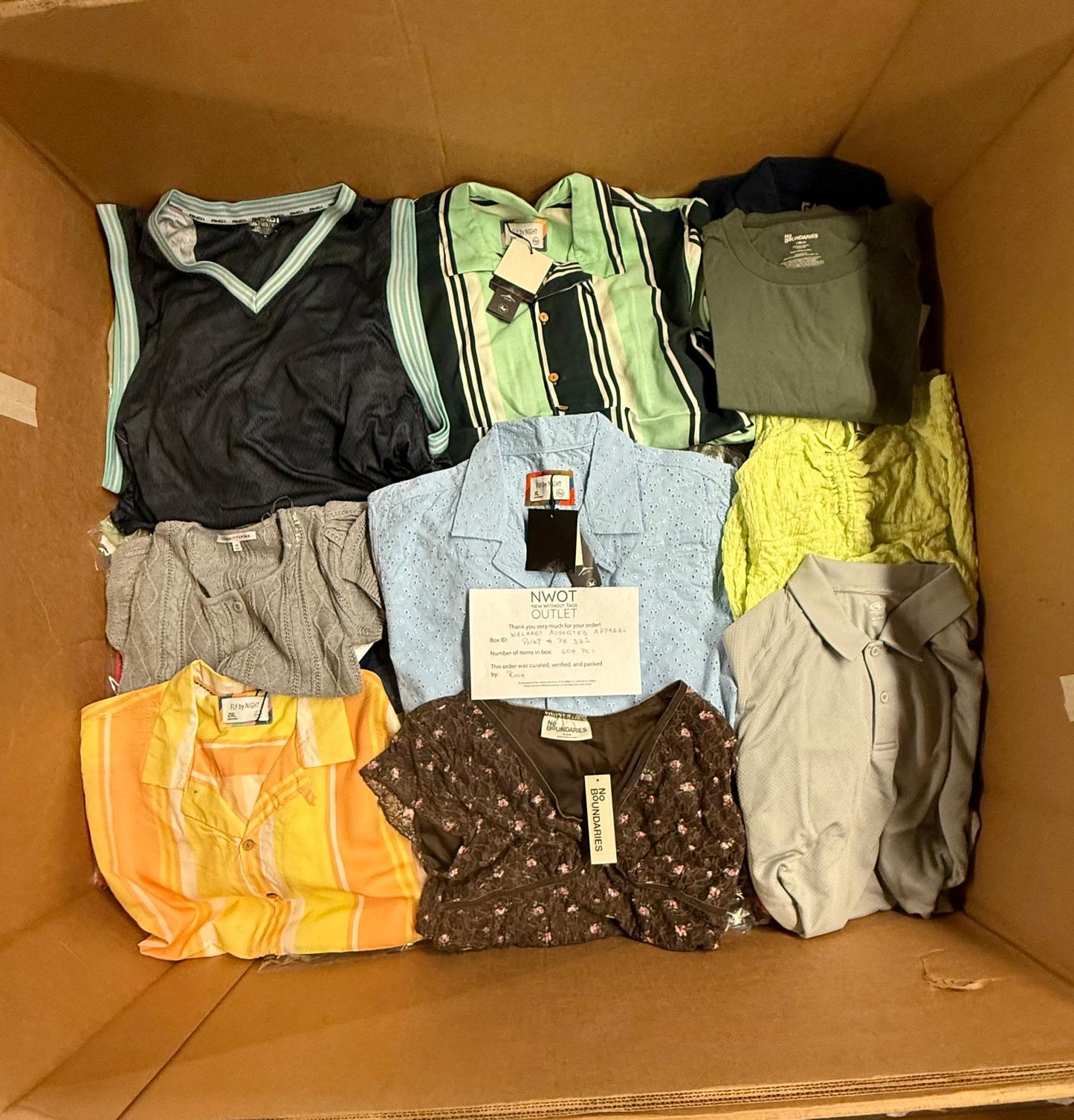 Walmart | Assorted  Apparel | 600 Pieces | Pallet #PA-352
