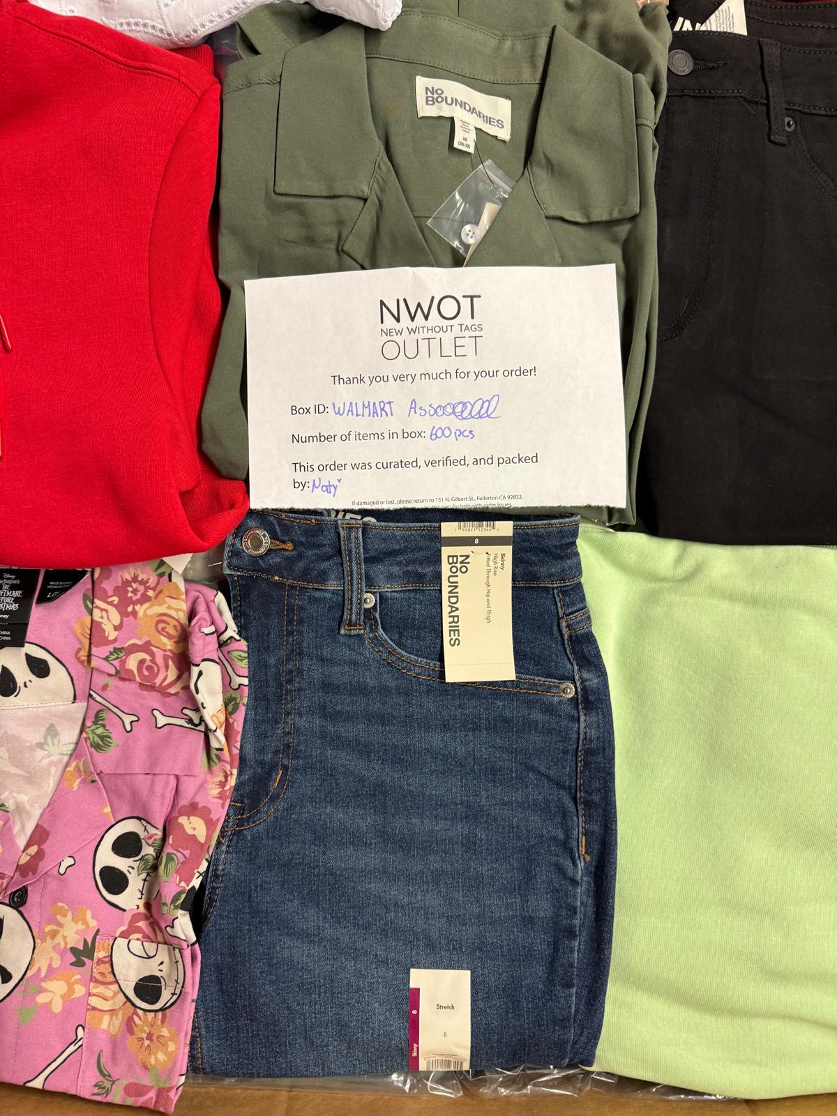 Walmart | Assorted  Apparel | 600 Pieces | Pallet #PA-360