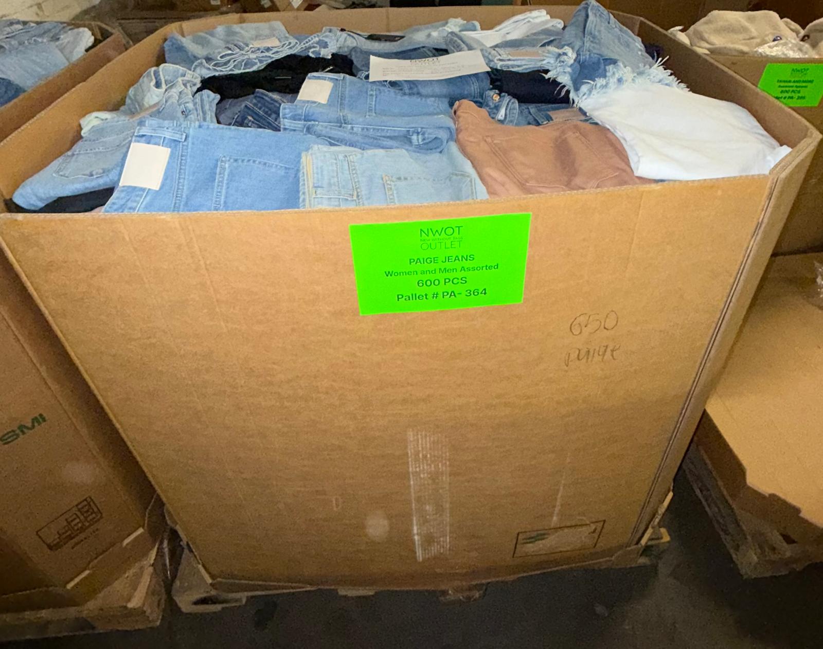 Paige Jeans | Women and Men Assorted | 650 Pieces | Pallet # PA-364