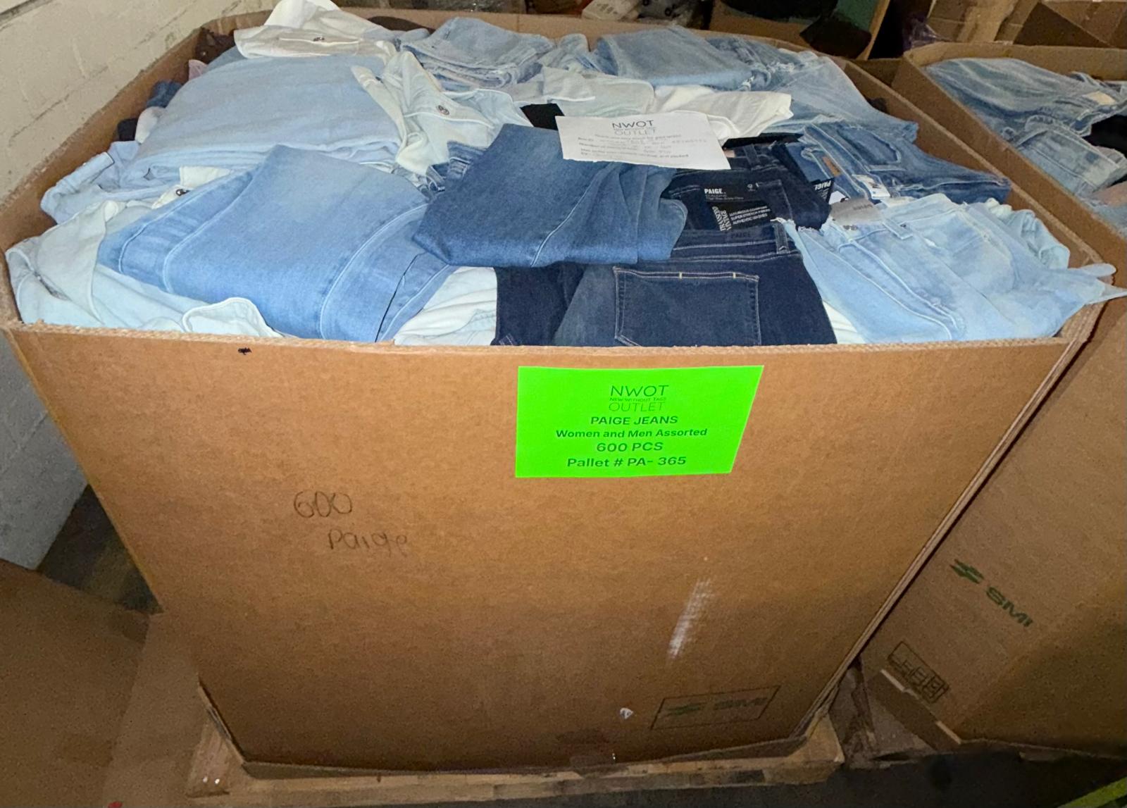 Paige Jeans | Women and Men Assorted | 600 Pieces | Pallet # PA-365