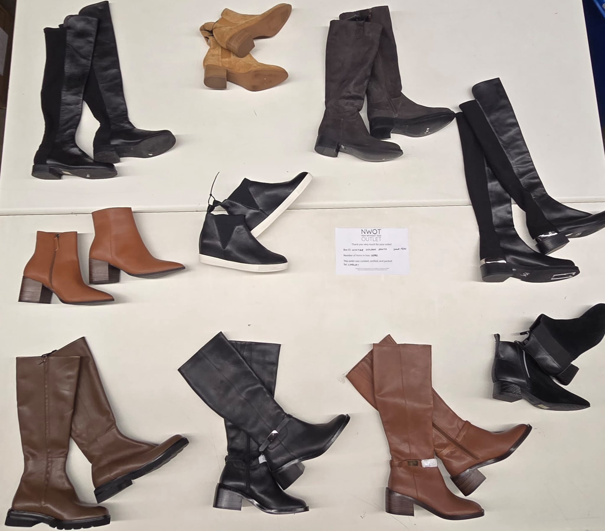 Winter Golden Boots | Assorted  Boots | 10 pairs | Small Box# SMA-450