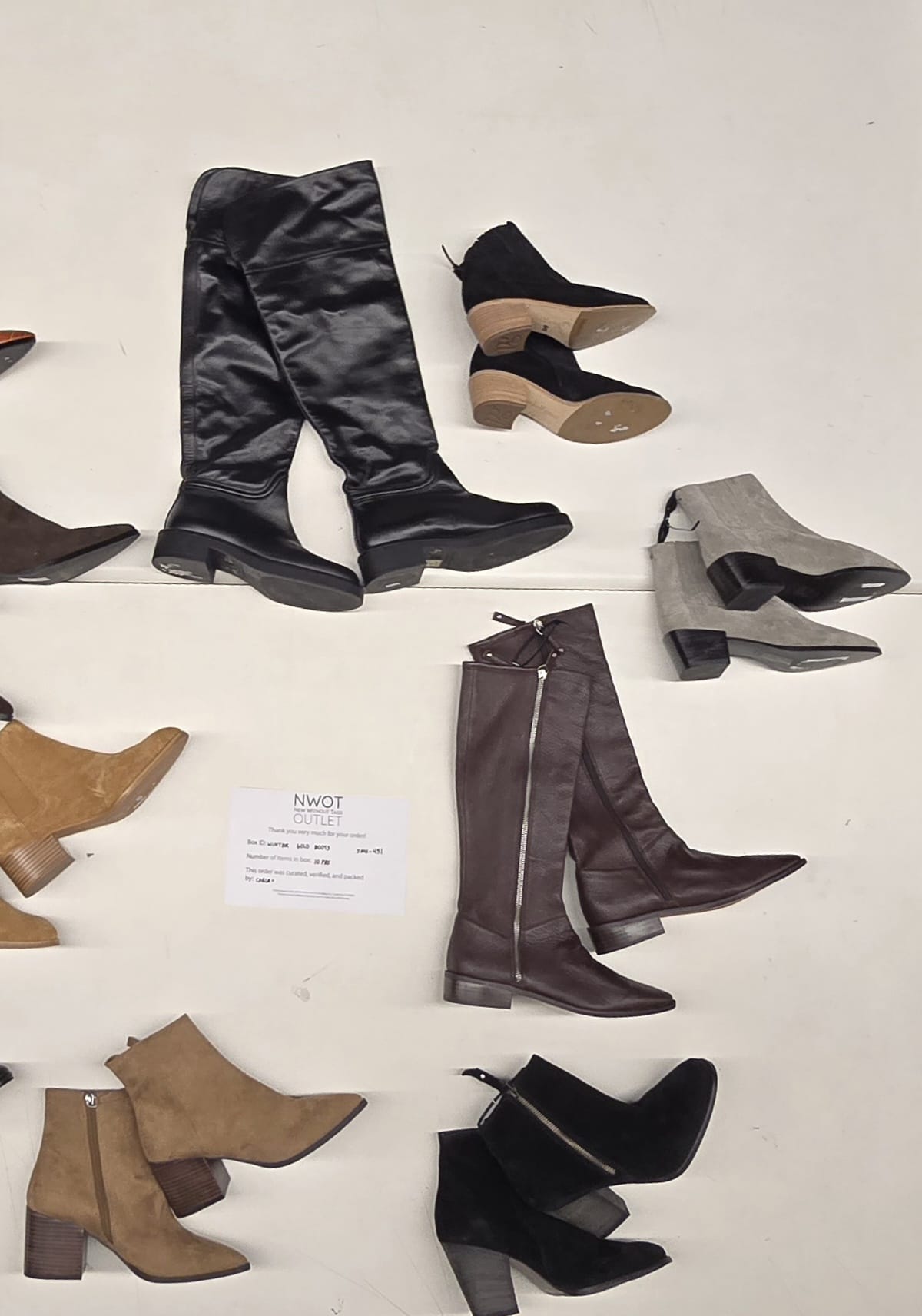 Winter Golden Boots | Assorted  Boots | 10 pairs | Small Box# SMA-451