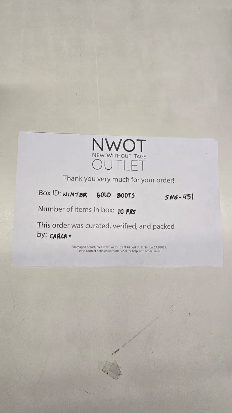 Winter Golden Boots | Assorted  Boots | 10 pairs | Small Box# SMA-451