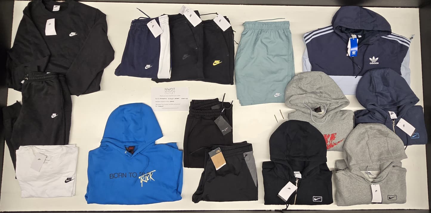 Athletic Outlet Sport | Assorted Athletic Apparel | 15 Pieces | Small Box #SMA-453