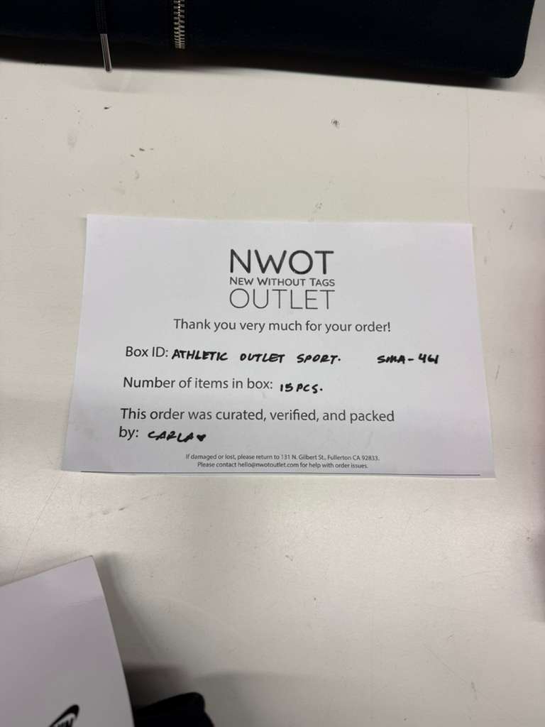 Athletic Outlet Sport | Assorted Athletic Apparel | 15 Pieces | Small Box #SMA-461