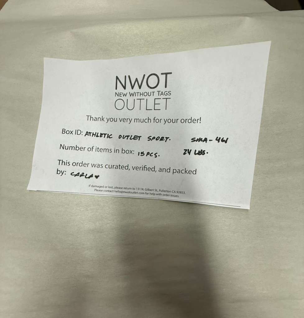 Athletic Outlet Sport | Assorted Athletic Apparel | 15 Pieces | Small Box #SMA-461