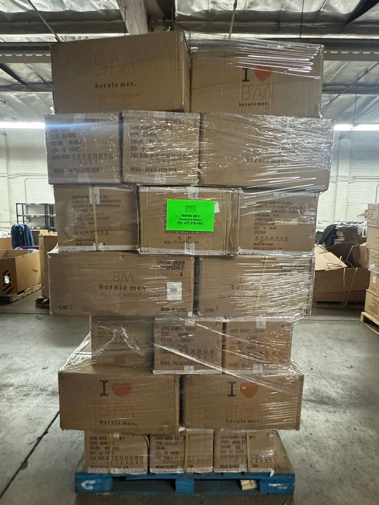 Bernie Mev Shoe Pallet | Assorted Footwear | 379 Pairs | Pallet# PS-47
