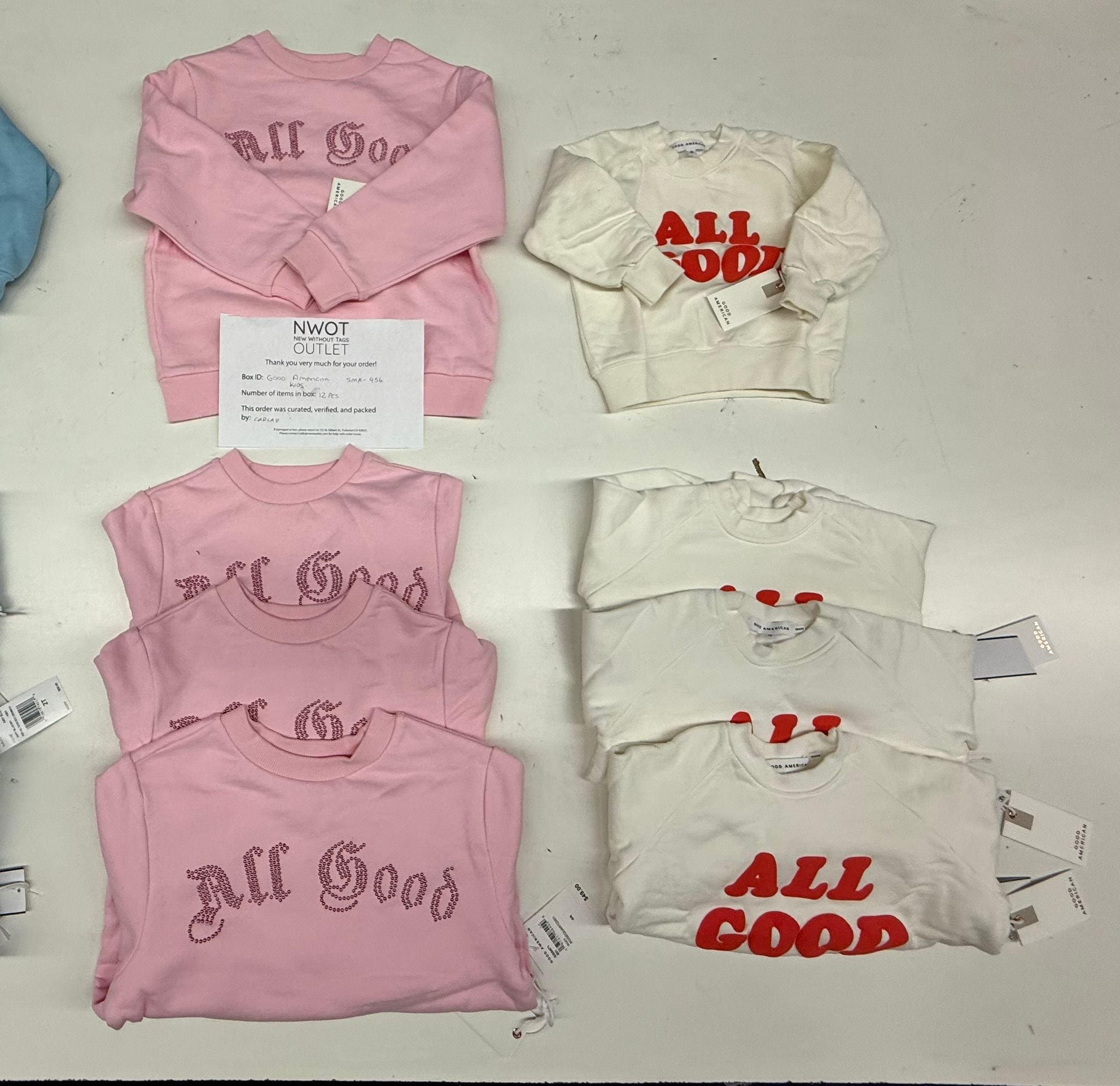 Good American | Assorted Kid's Apparel | 12 Pieces | SMALL BOX # SMA-456