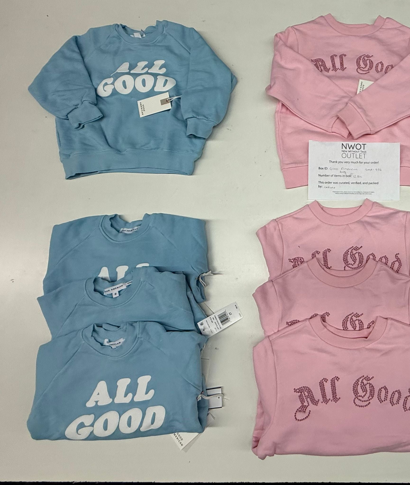 Good American | Assorted Kid's Apparel | 12 Pieces | SMALL BOX # SMA-456