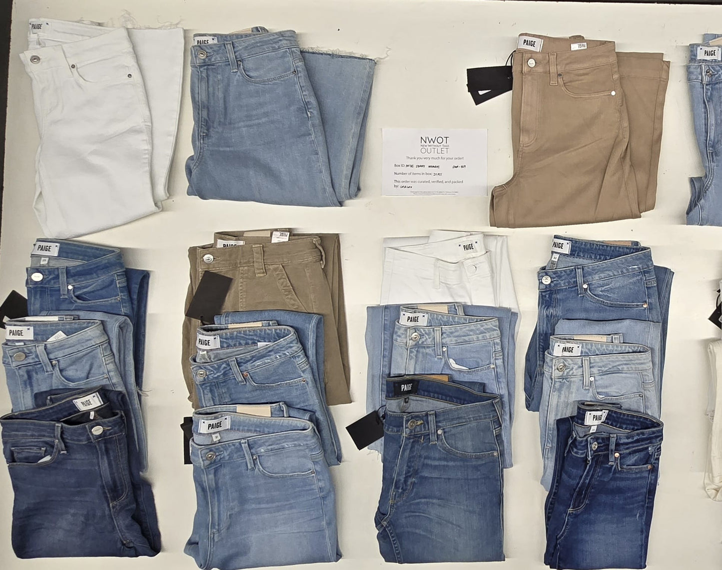 Paige Jeans | Women Assorted | 20 Pieces | Small box # SMA-469