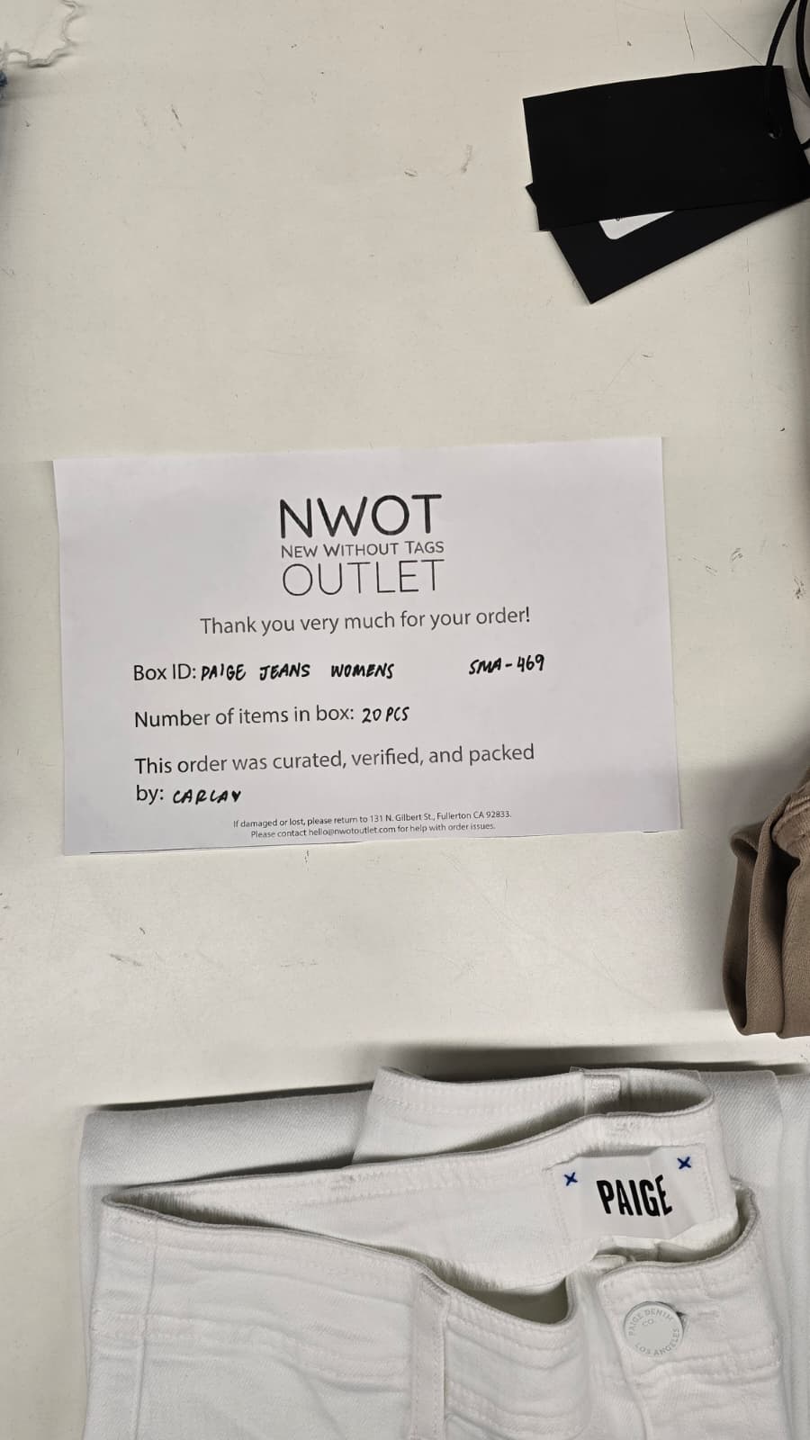 Paige Jeans | Women Assorted | 20 Pieces | Small box # SMA-469