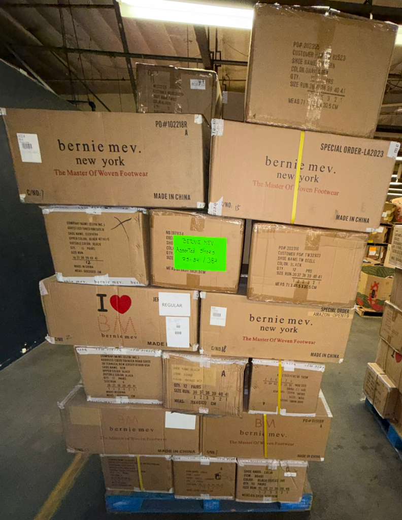 Bernie Mev Shoe Pallet | Assorted Footwear | 384 Pieces | Pallet# PS-54