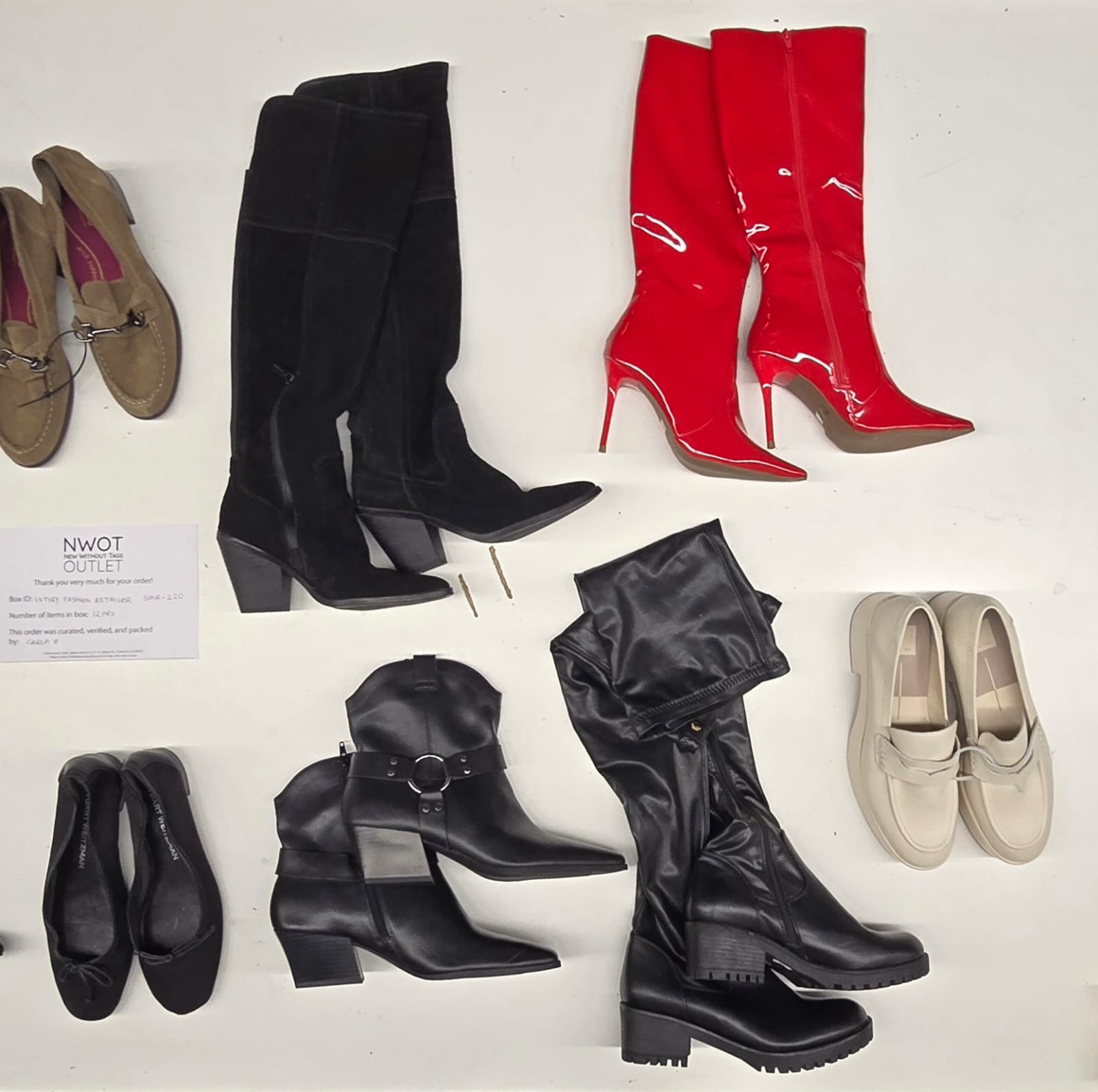 Luxury Fashion Retailer | Assorted Footwear | 12 pairs | Small Box# SMA-220