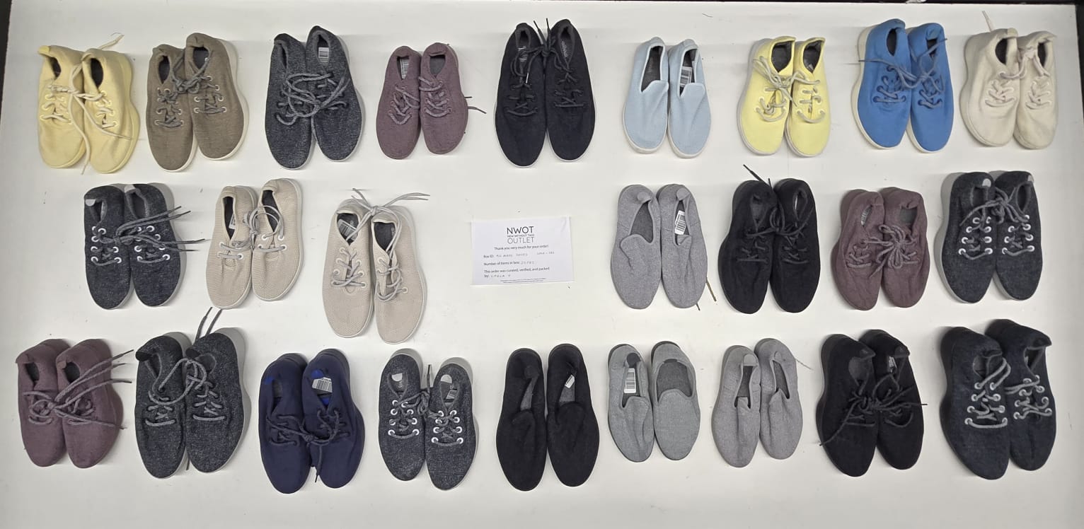 Allbirds Shoes | Assorted Footwear | 25 Pairs | Small Box# SMA-261