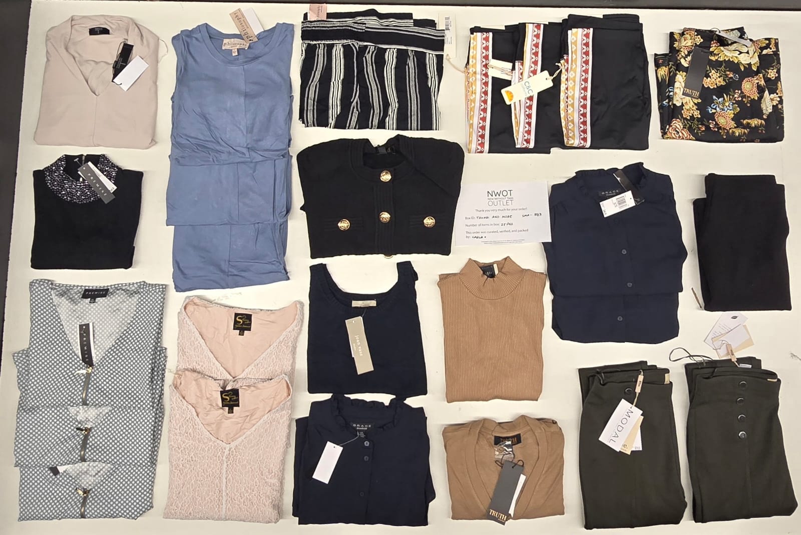 Tahari and more | Assorted  Apparel | 25 Pieces | New with Tag |Small box #SMA-383