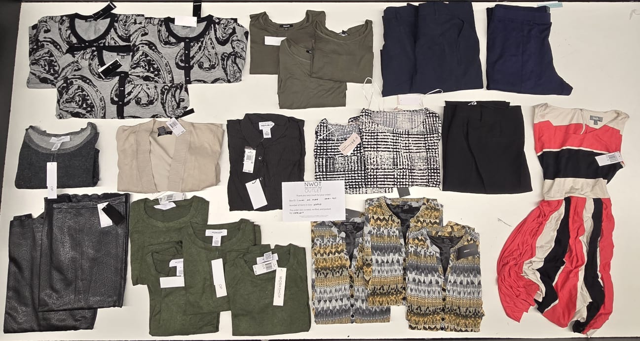 Tahari and more | Assorted  Apparel | 25 Pieces | New with Tag |Small box #SMA-402