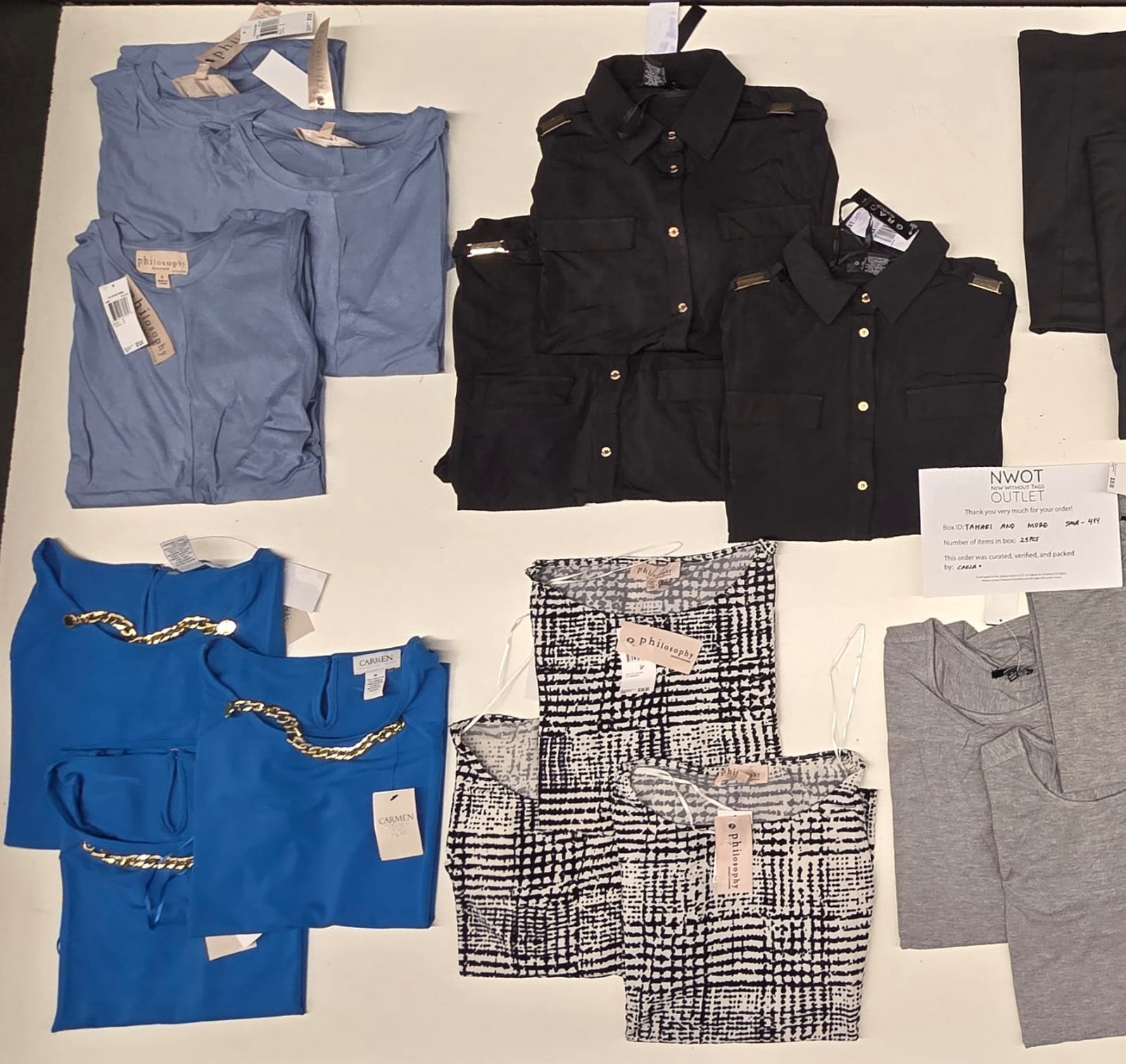 Tahari and more | Assorted  Apparel | 25 Pieces | New with Tag |Small box #SMA-414