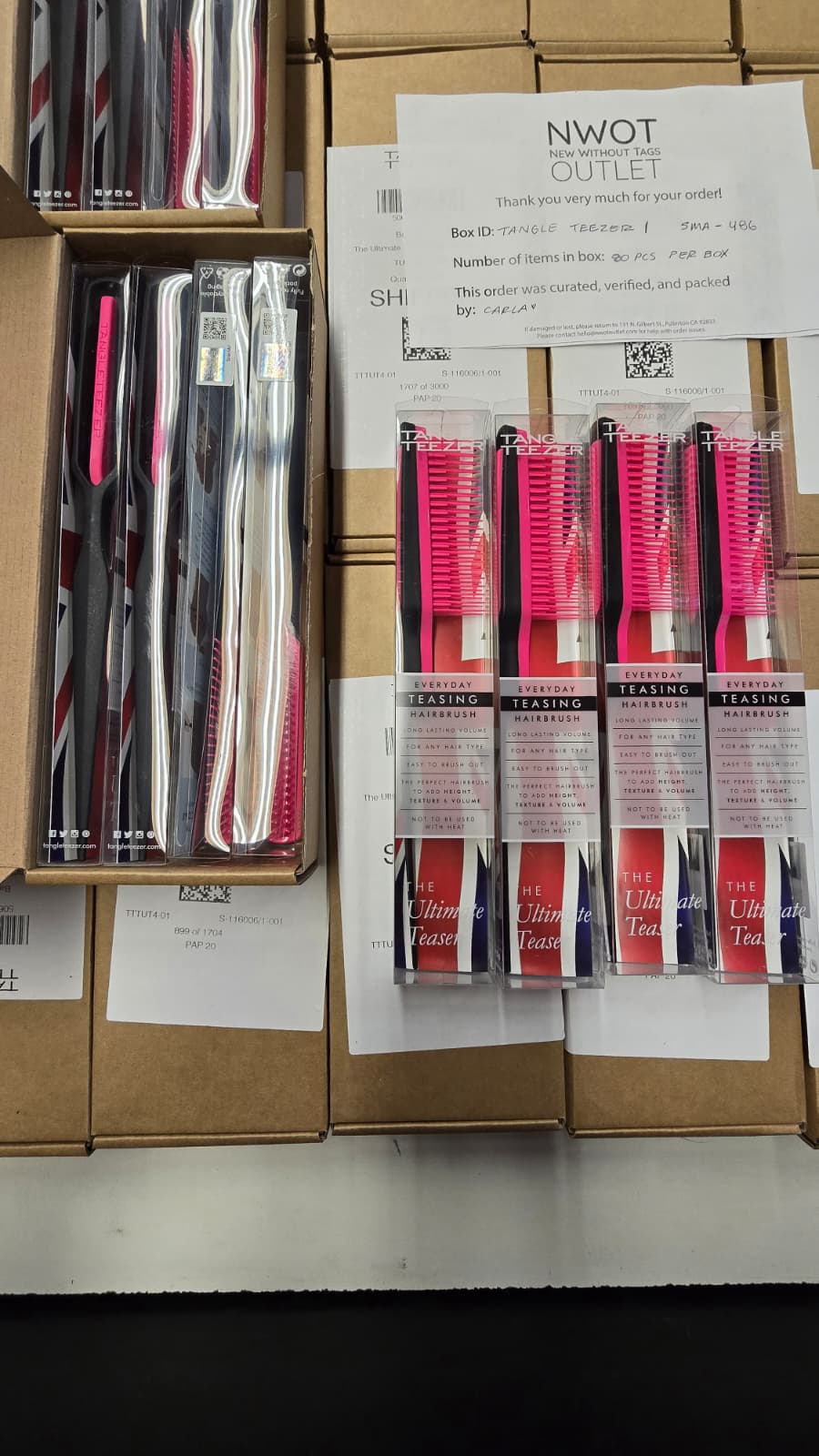 Tangle Teezer | New with Tags | 80 Pieces | Small Box# SMA-486