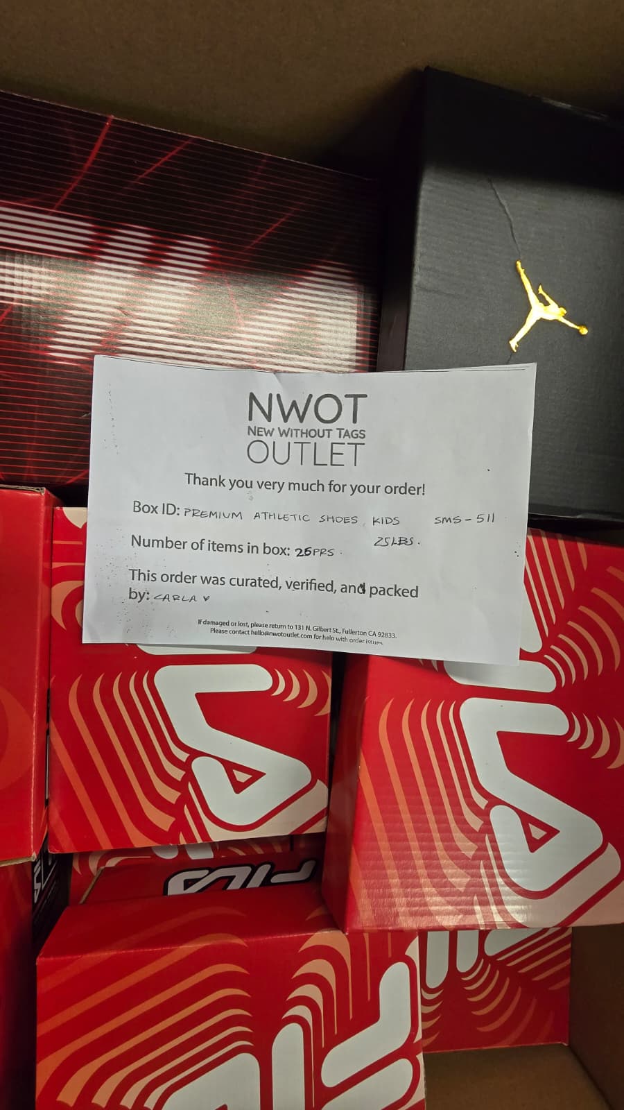Premium Shoes Kids | Fila and Mixed | NWOT | 26 Pairs | Small Box # SMS-511