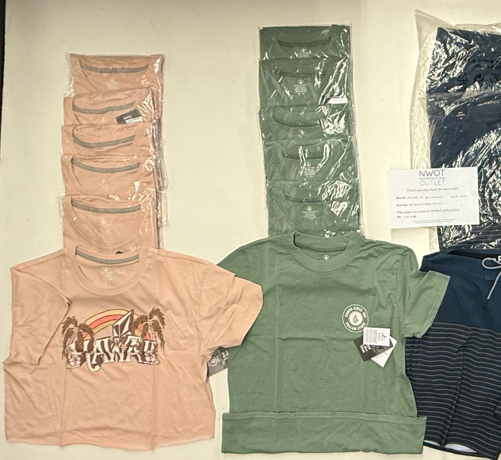 Volcom & Billabong | Assorted Apparel | New With Tag | 25 Pieces | Small Box #SMA-524