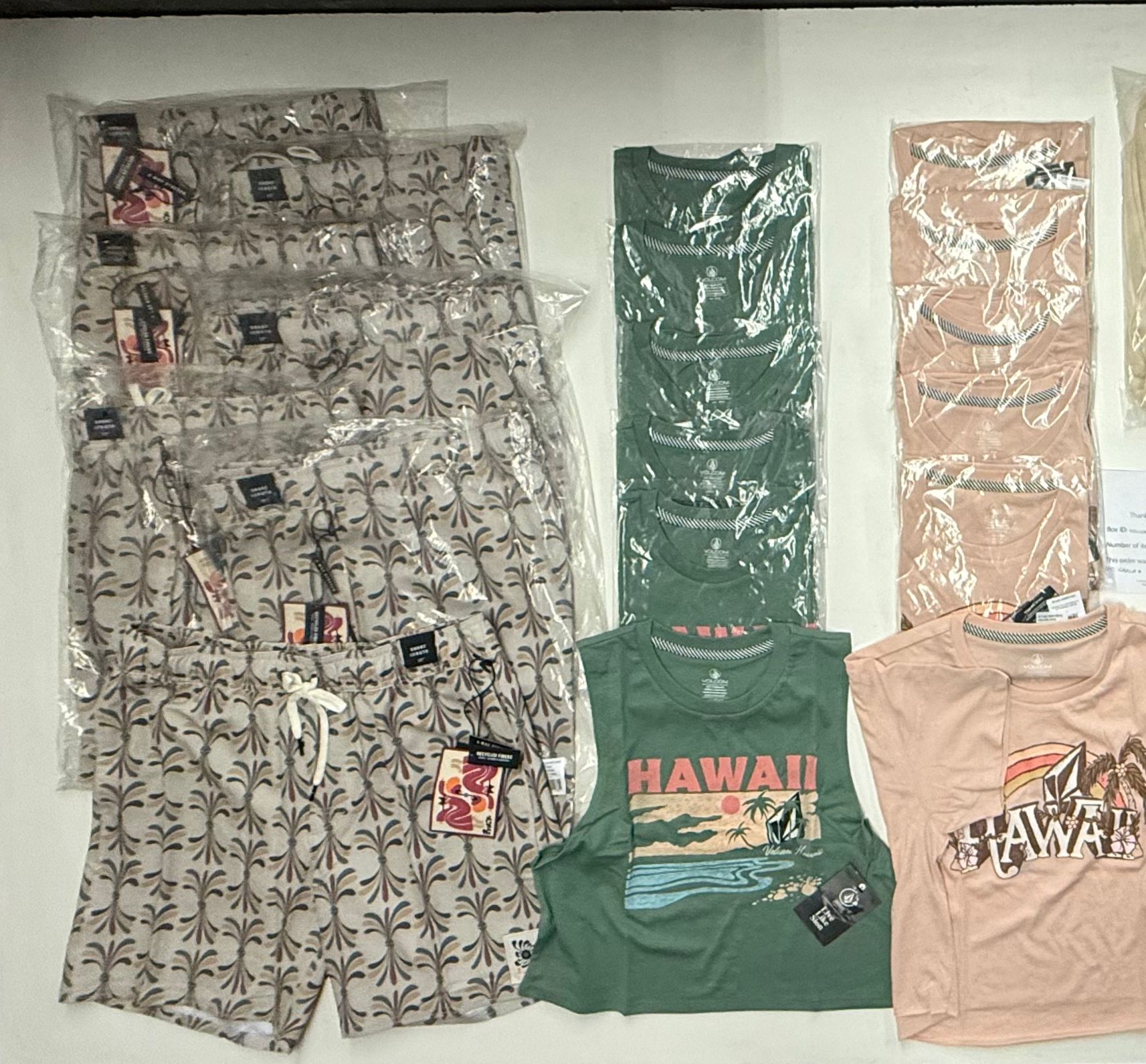 Volcom & Billabong | Assorted Apparel | New With Tag | 25 Pieces | Small Box #SMA-525